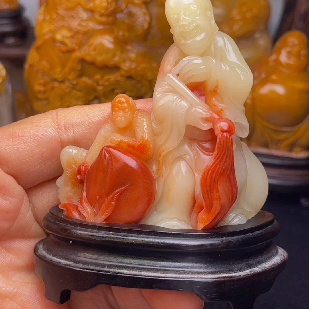 寿山石林*Y罗汉的摆件