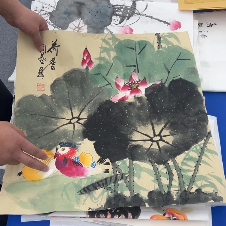 国画宣纸纯手绘字画