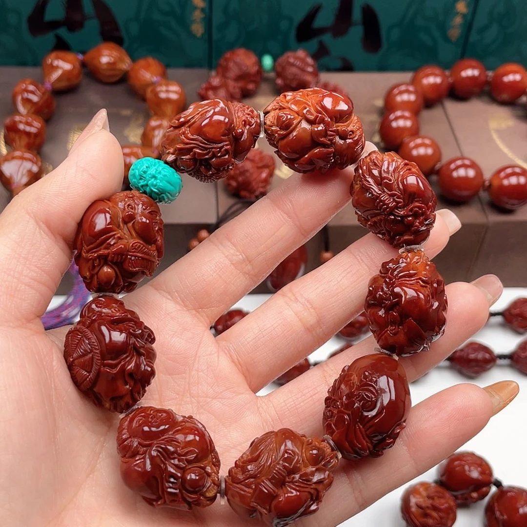 橄榄核手串厚**物八仙手串