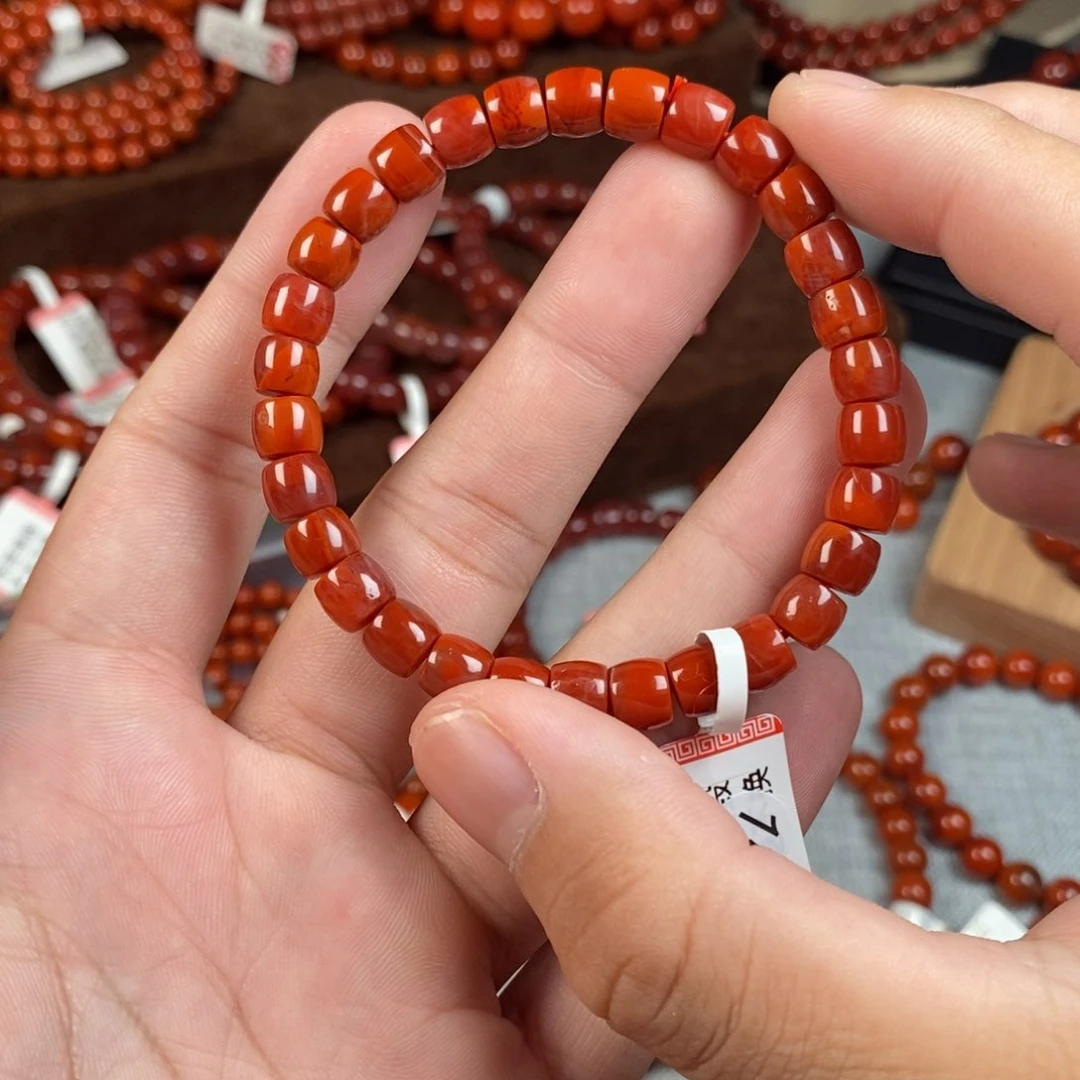 南红玛瑙手串未镶嵌7mm
