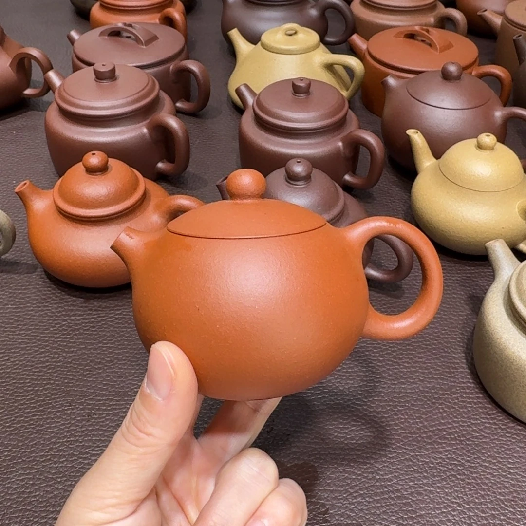 紫砂茶壶躲****猫朱泥西施160cc