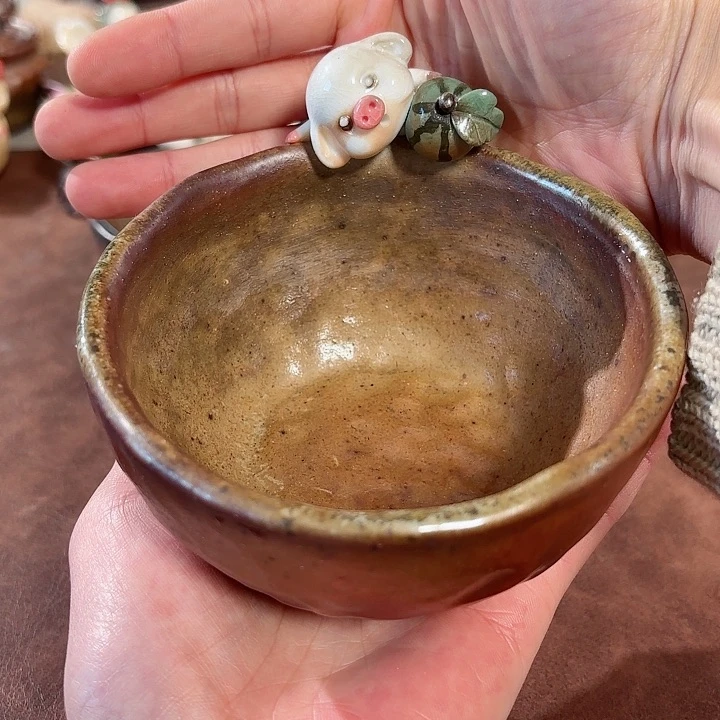 小猪茶洗大碗柴烧