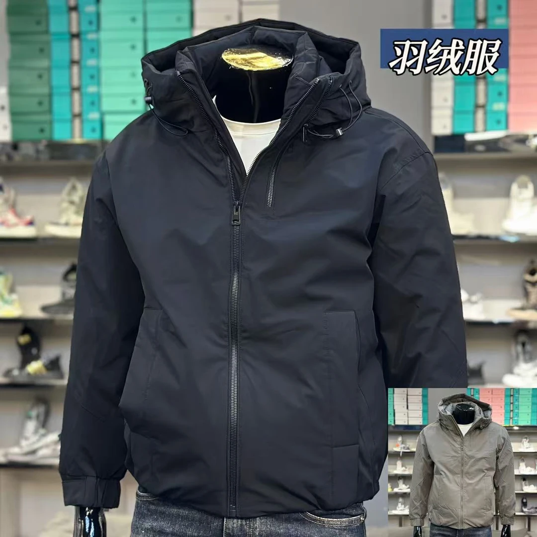 冬季新款羽绒服男士连帽工装防风保暖外套冬装时尚百搭厚款上衣潮