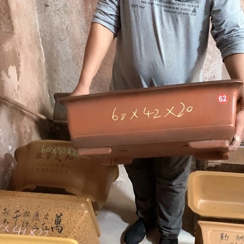 紫砂花盆手工制作