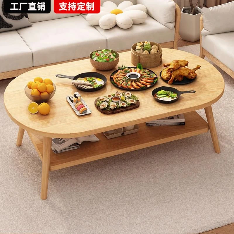 可定制茶几餐桌一体两用出租屋小户型吃饭桌子客厅家用简约现代