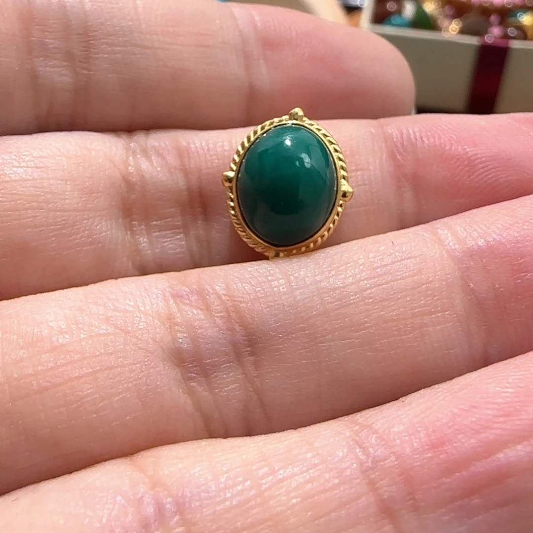 东***东绿松石18K金镶嵌配饰