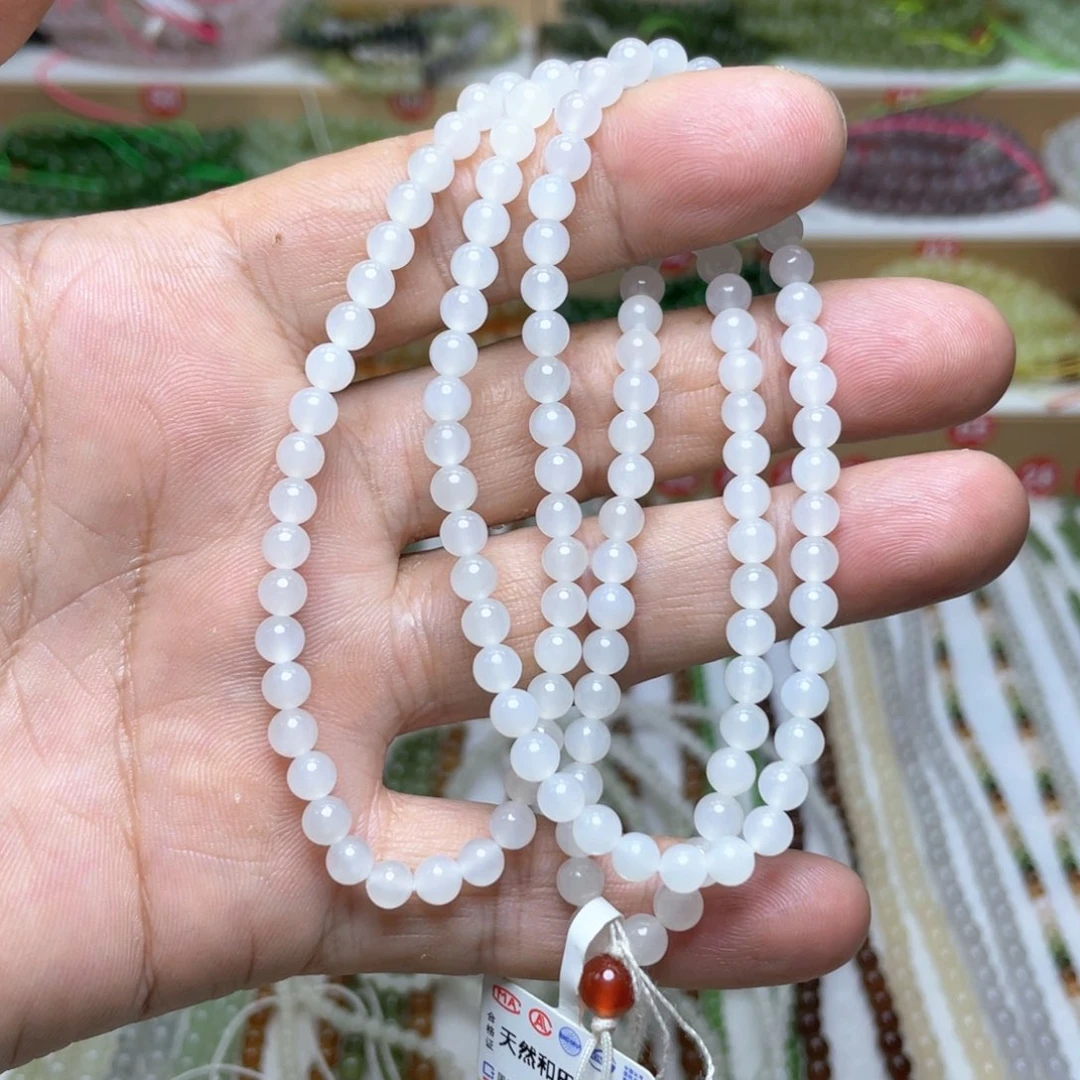 和田玉未镶嵌颈饰大**。5m m