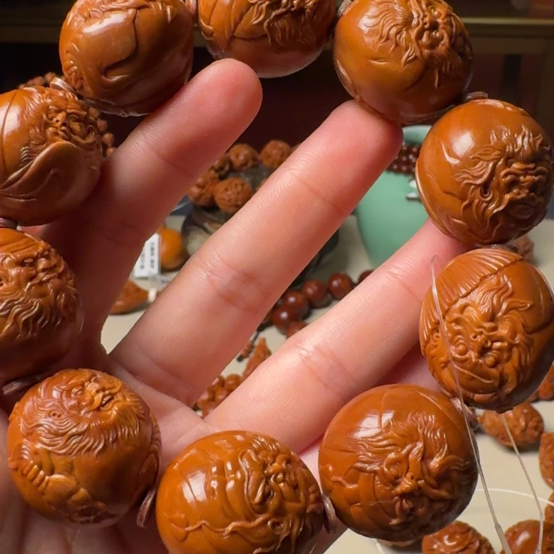 *****橄榄核手串/手链手工钟馗