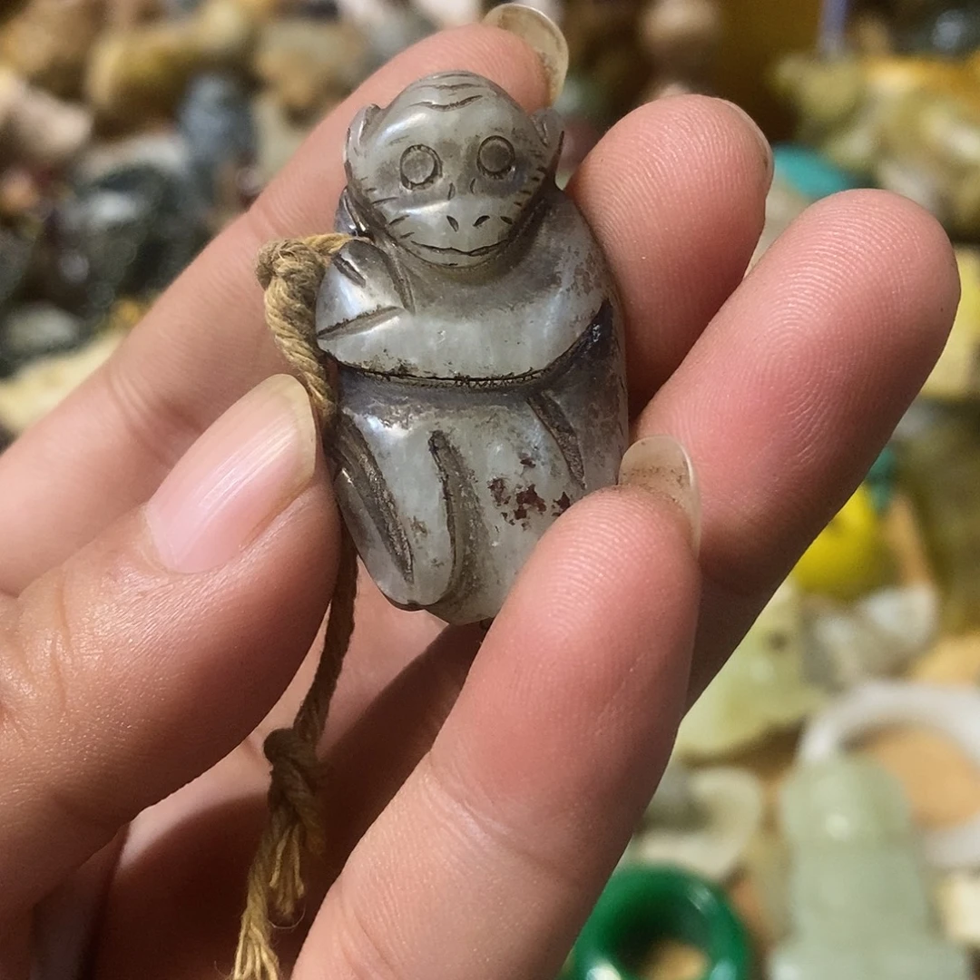 李***白和田玉（糖玉）未镶嵌挂件