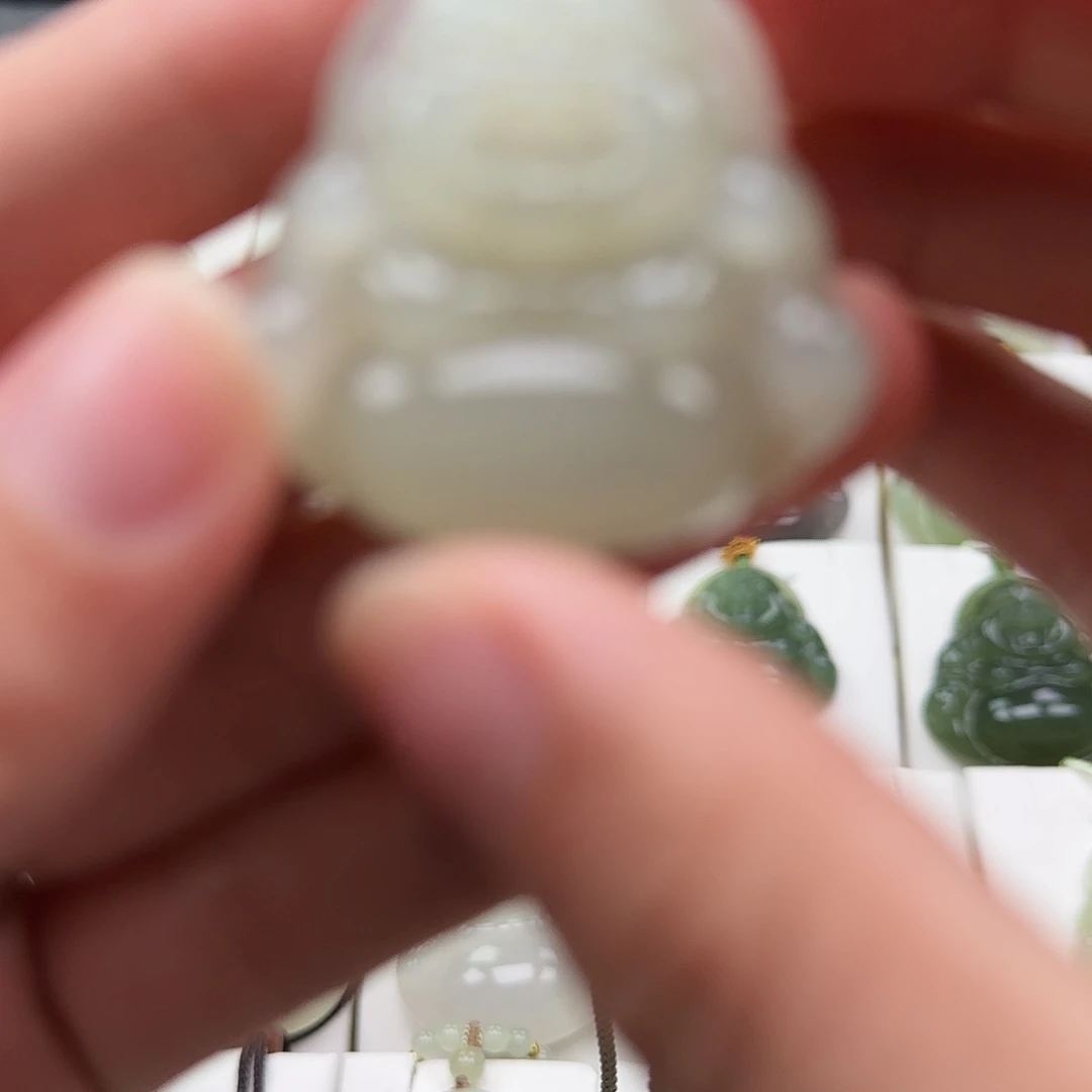 和田玉未镶嵌颈饰仙****