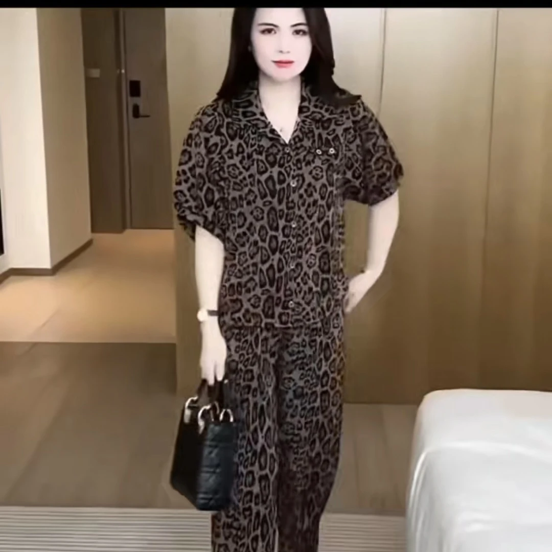 【名角服饰】【2532女士套装】时尚百搭夏季洋气短袖气质款