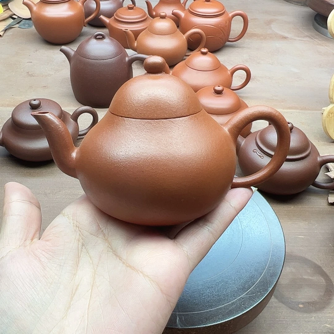 你***护紫砂茶壶瑕全手工梨壶
