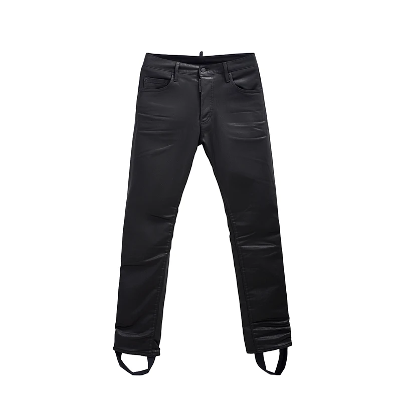 Dsquared2/全黑SKI吊脚带油泥牛仔裤/全新0660