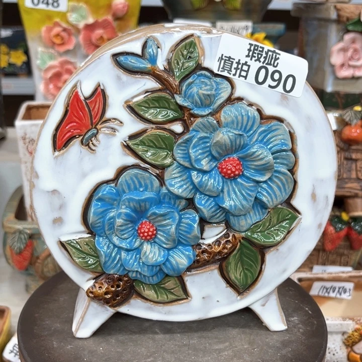 紫砂花盆粗陶材质多肉花盆090