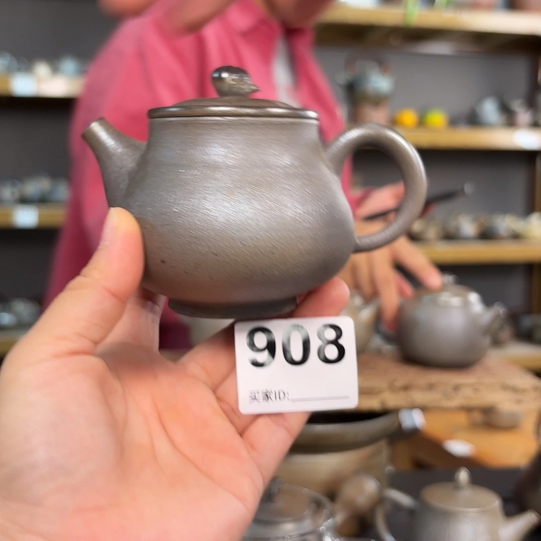 坭兴陶纯柴烧原矿泥料纯手工壶