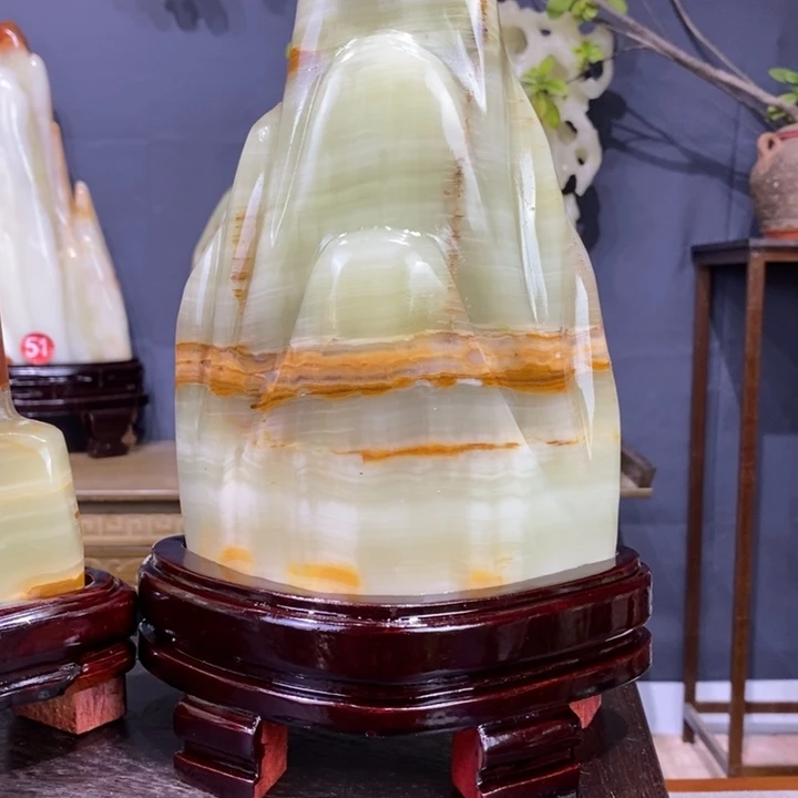 石材伊朗古青石摆件