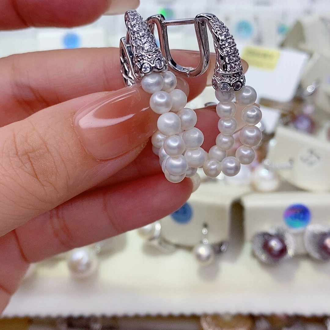 未镶嵌耳饰淡水珍珠