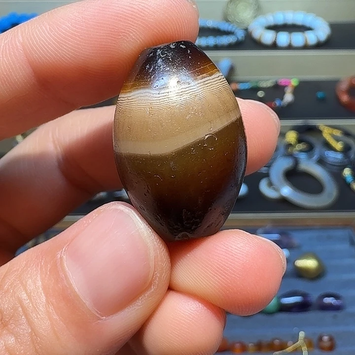 玛瑙/玉髓未镶嵌珠宝半成品S***子27.5*18.8mm