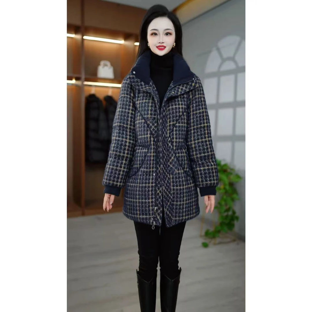 【羽绒服】海南貂绒冬季新款时尚气质大气保暖百搭减龄显瘦羽绒服