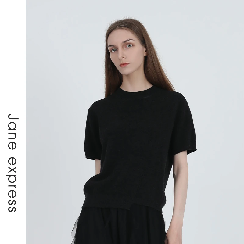 Jane express/简表达24年秋季毛衫短袖QMS41003