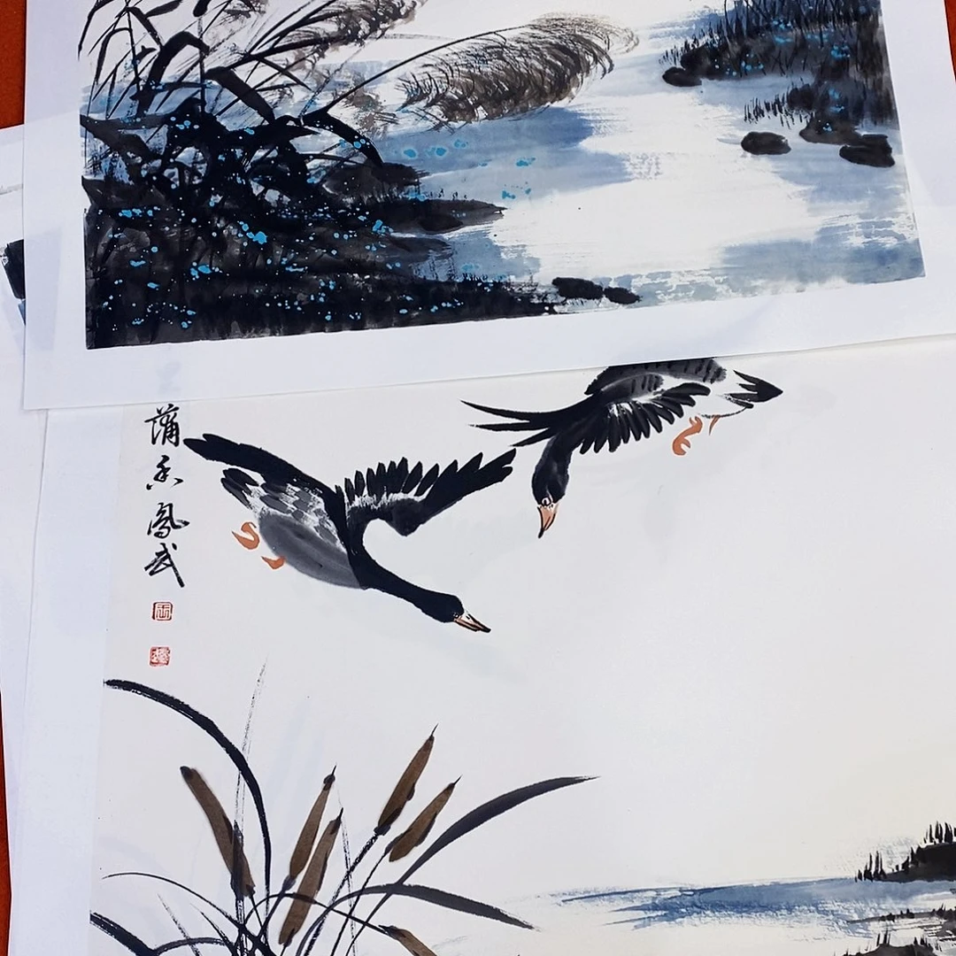 国画蔡*祥颇似大白萝卜中一粒