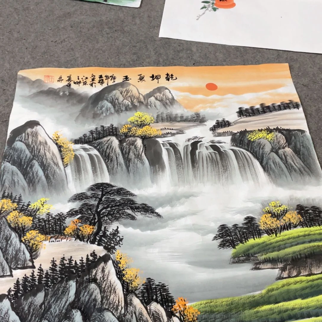 国画国画作品画心一张