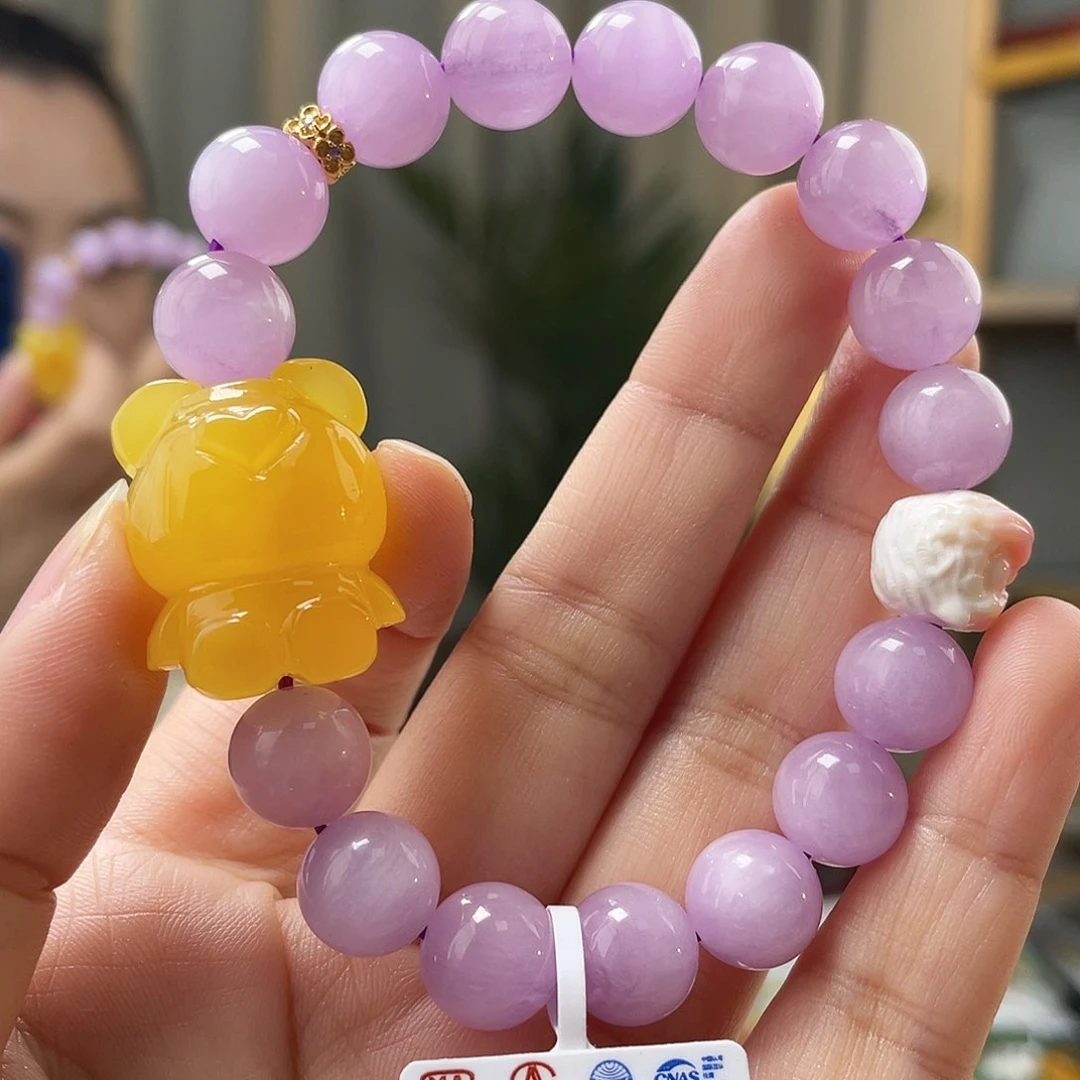 琥珀裸石未镶嵌蜜蜡手串