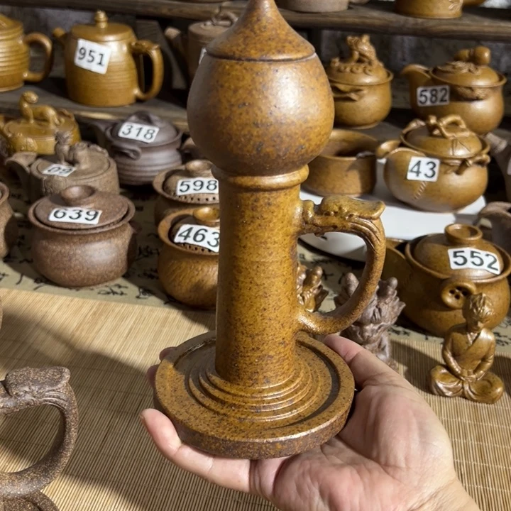 缸煤油灯原谷烧高温粗瓷