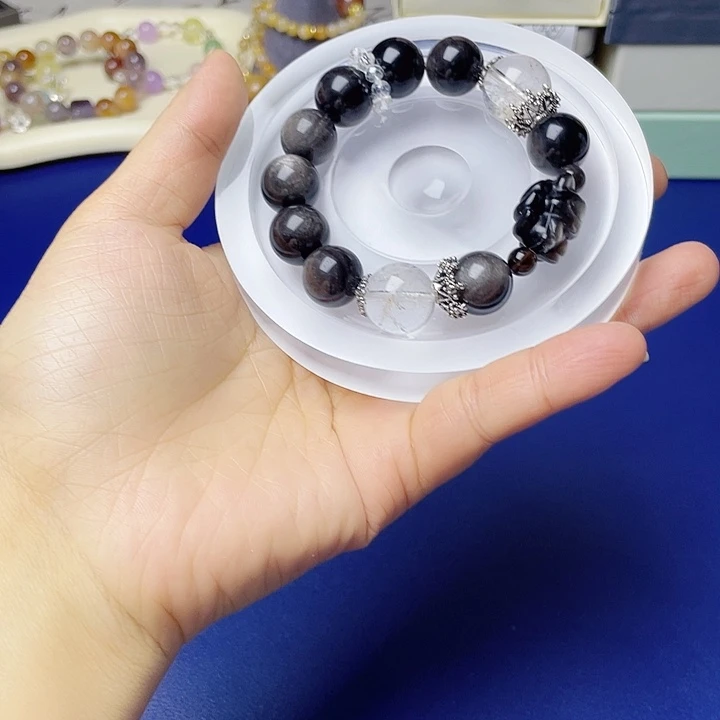 手链水晶银S925镶嵌