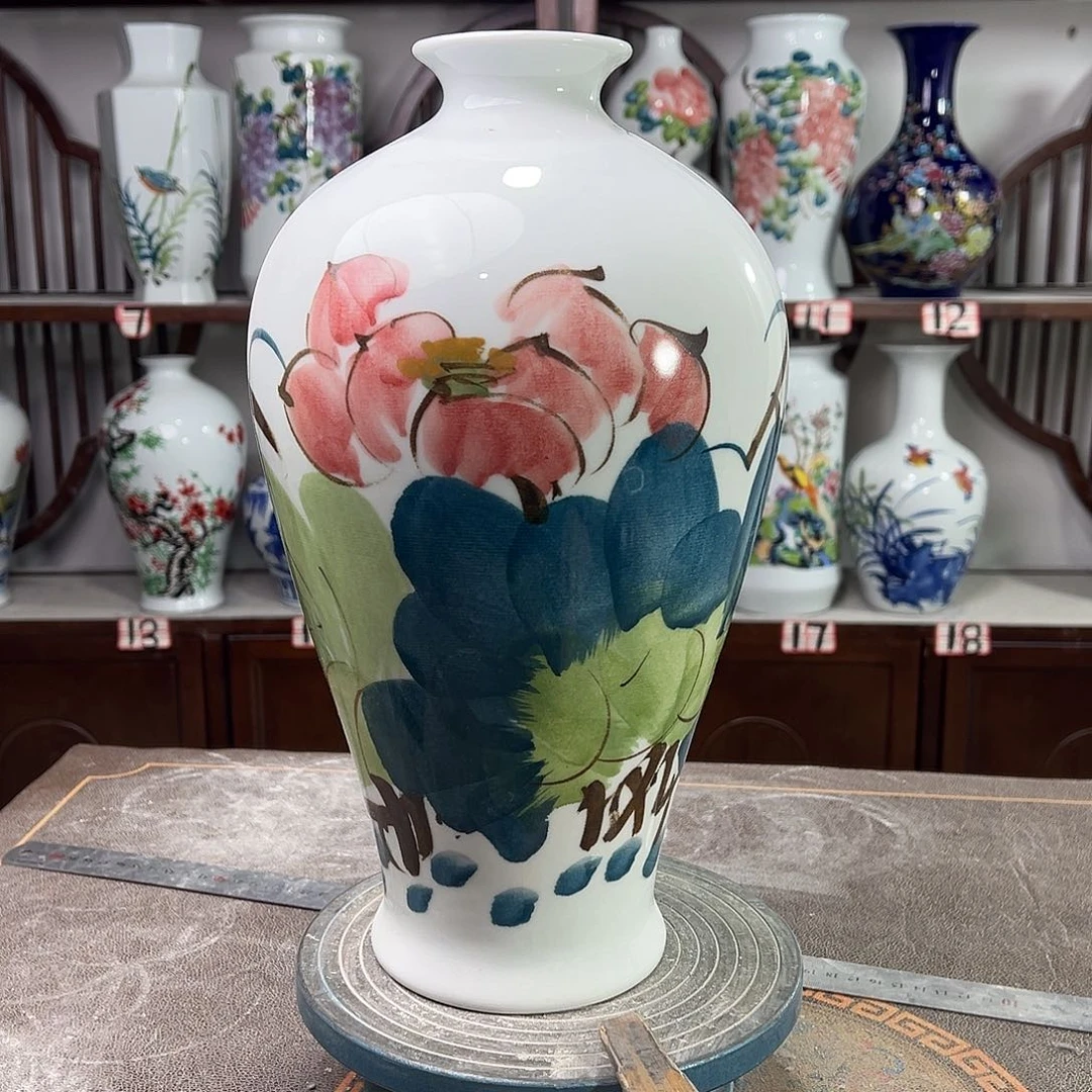 陶摆件景德镇陶瓷梅花花花