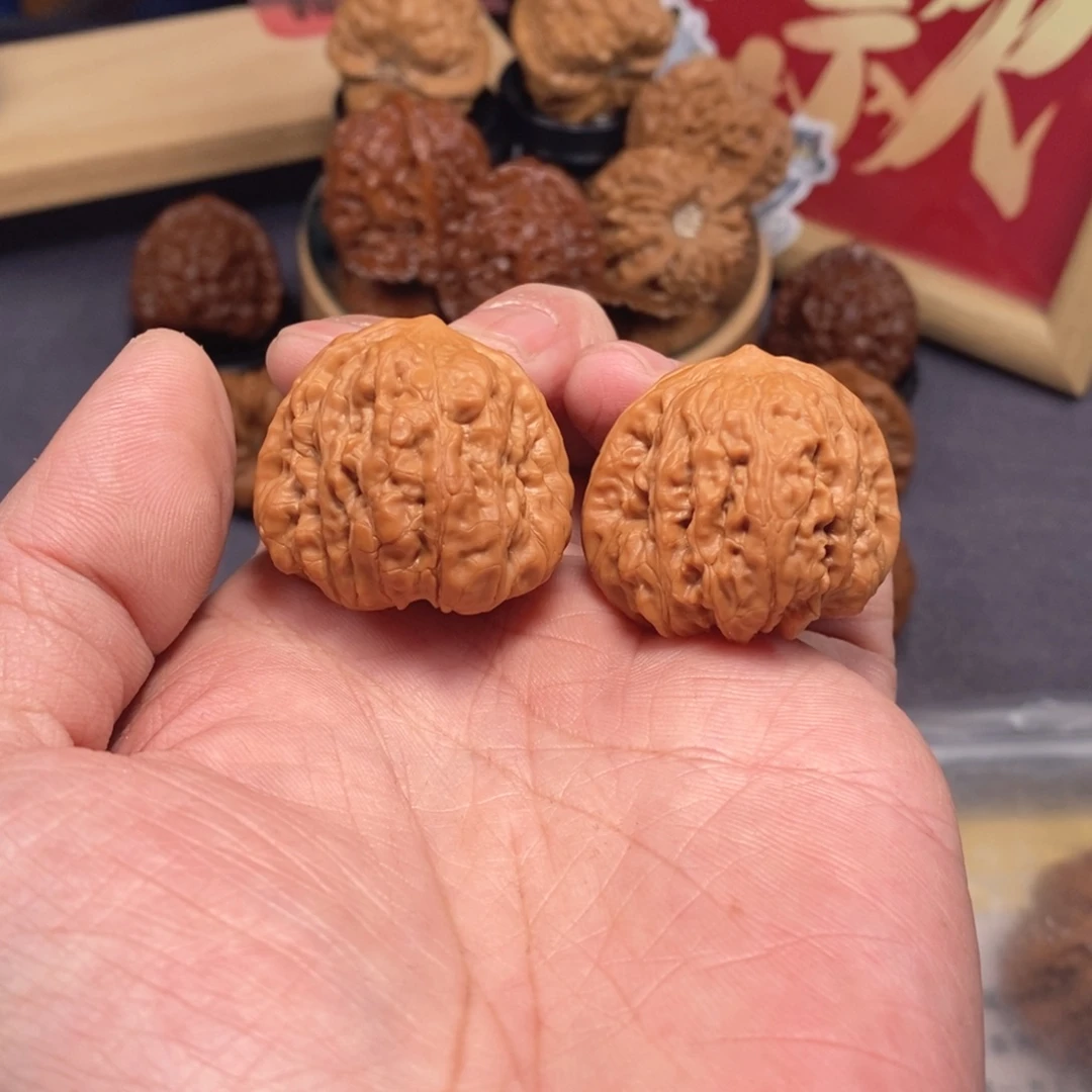 把件文玩核桃走色快速系列34尺平谷凹底