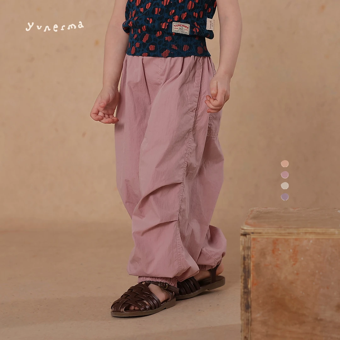 宝宝幼儿园百搭薄款束口防蚊裤允儿妈女童2025夏季新款休闲裤裤子