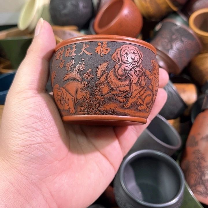 茶杯紫砂全手工紫砂主人杯