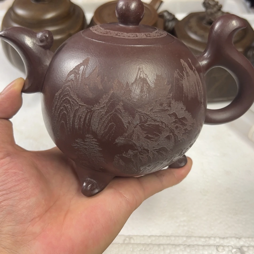 茶壶紫砂宜兴原矿紫砂壶500毫升容量