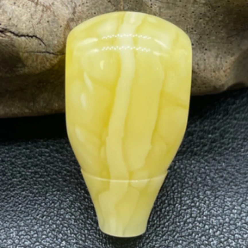 原矿蜜蜡俄料白花虎皮14+三通0045