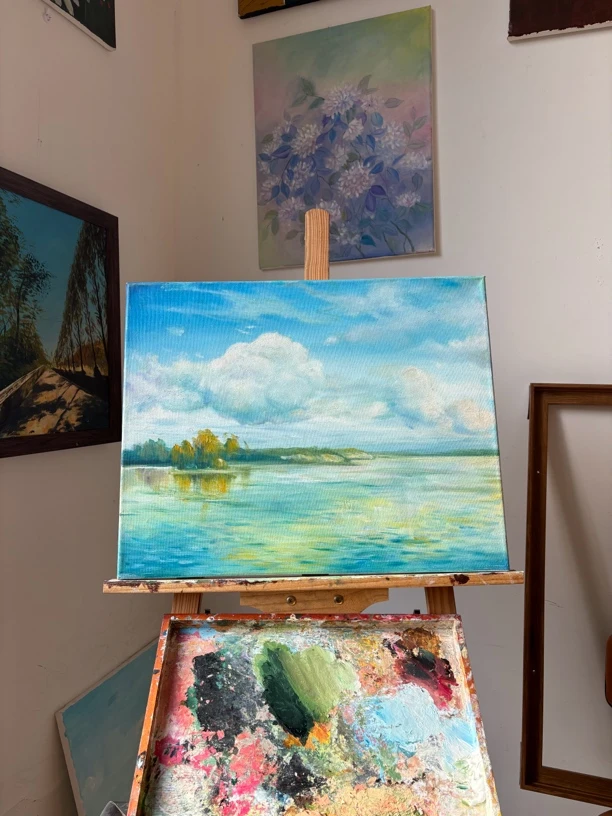 丙烯画  尺寸:40cm*50cm