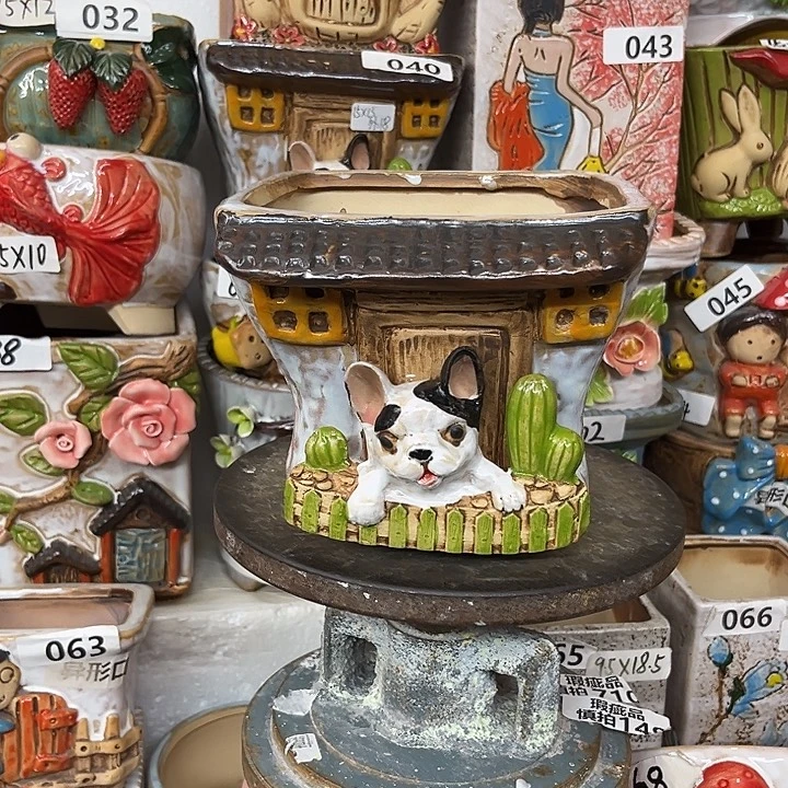 粗陶材质多肉花盆