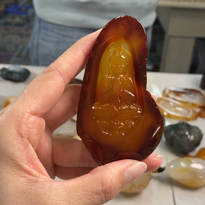 玛瑙/玉髓吊坠(不含链)未镶嵌