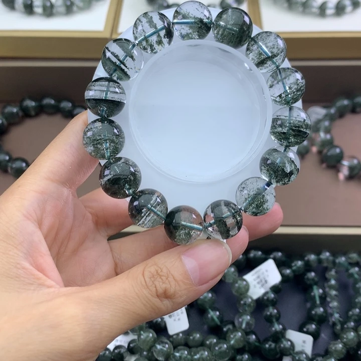 未镶嵌手链水晶绿幽灵