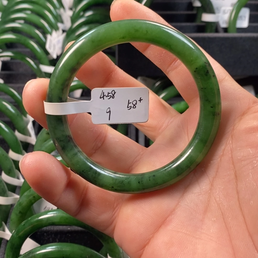 和田玉（碧玉）未镶嵌手镯58