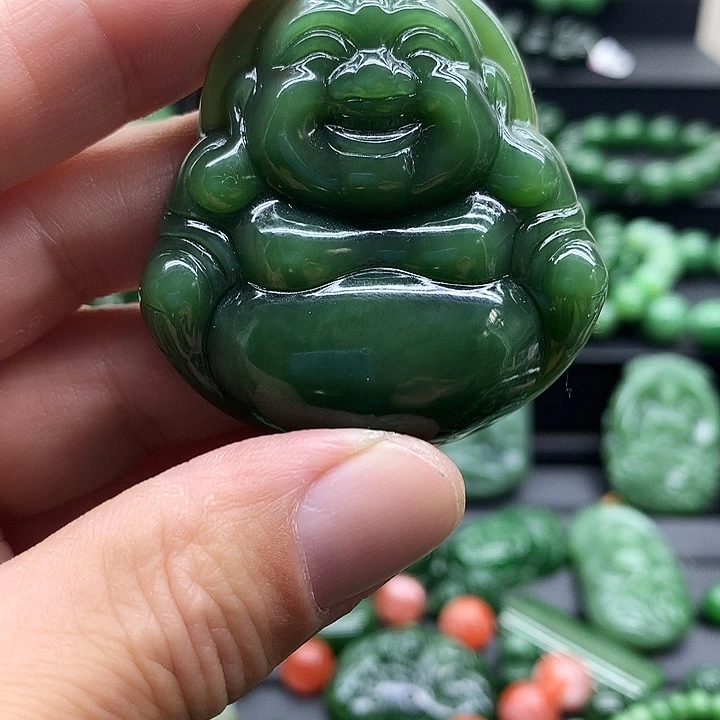 和田玉(碧玉)未镶嵌颈饰格****呀