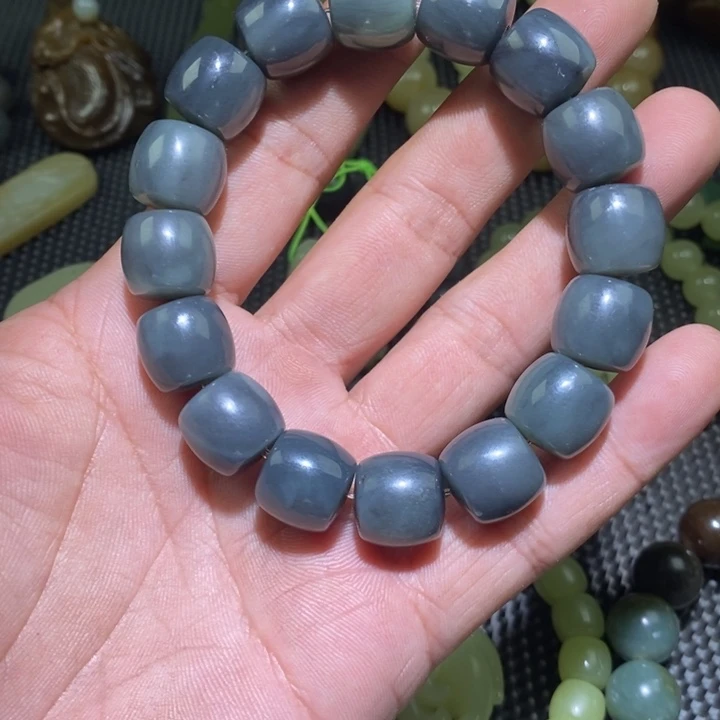 味***家手链未镶嵌和田玉（糖玉）