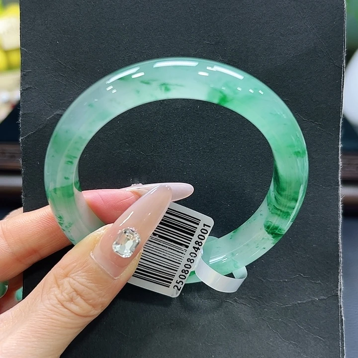 石英质玉（非洲翠）未镶嵌手镯57-58