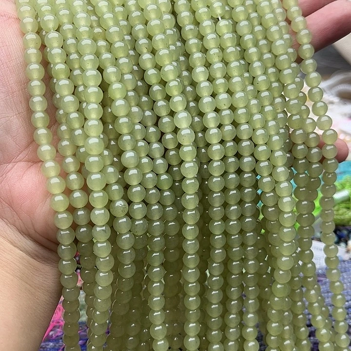 玛瑙/玉髓未镶嵌珠宝半成品2条6mm晴水