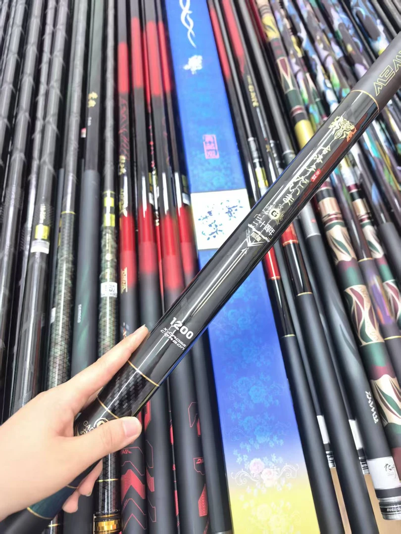 古洛阪千だいま高定版传统炮杆钓鱼竿长杆打窝竿13米12米19调DAWA