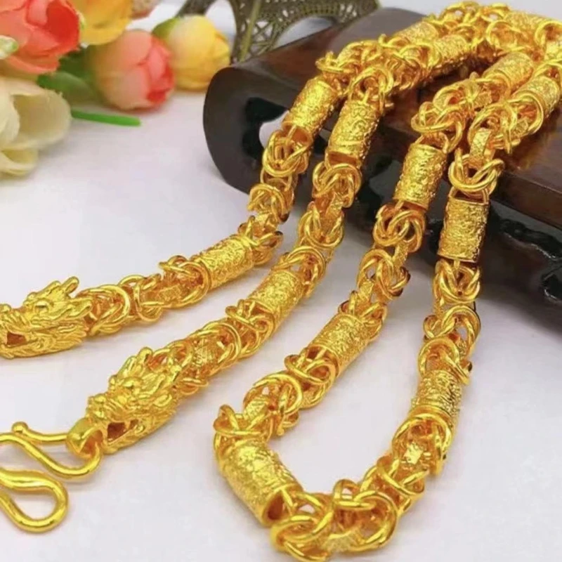 合金项链  【龙柱项链】2025新款男款时尚潮流大气经典百搭精工款