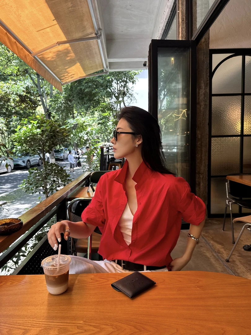 VVHYME ｜ 卷袖夏季翻领衬衫