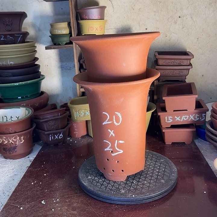 宜兴紫砂花盆手工制作