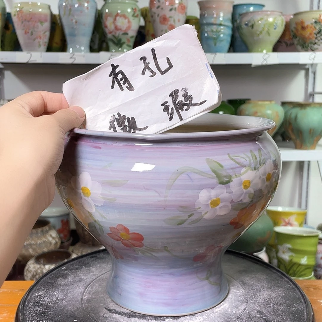 景德镇陶瓷花盆花器暇256