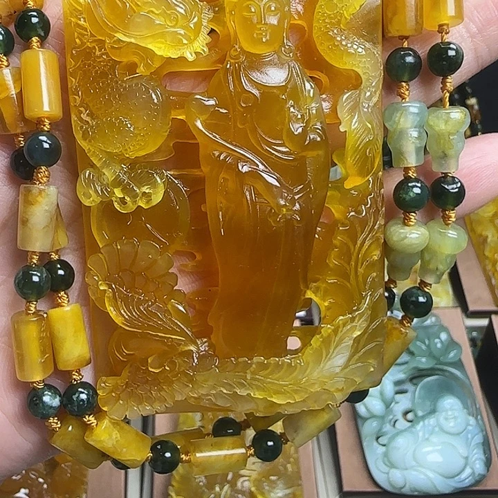 未镶嵌蛇纹石玉颈饰
